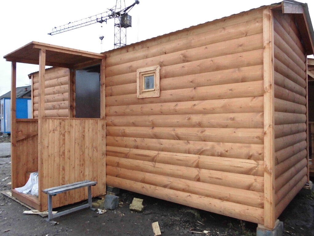 Мобильная баня р-р 6x2,45 с комнатой отдыха