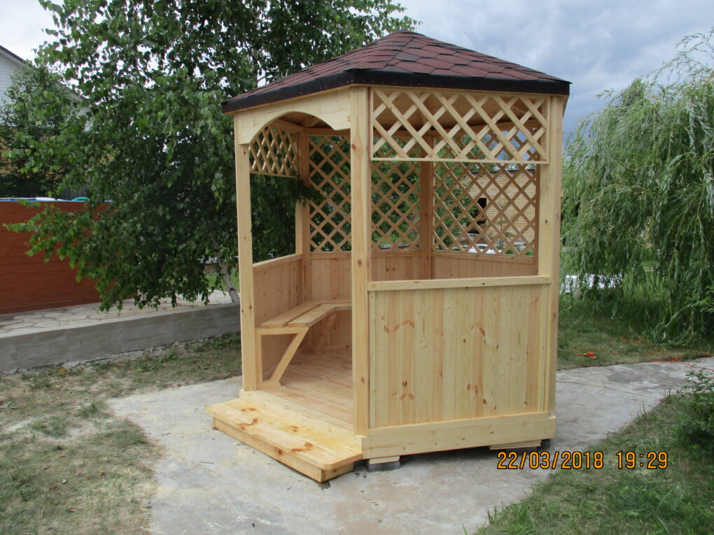 Беседка "Шестигранник" р-р 2,5 метра в ребре — изображение 3